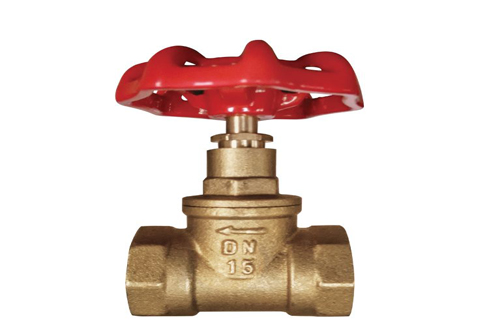 Brass gate valve